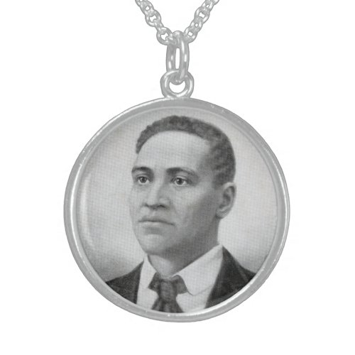 Crispus Attucks Black Martyr American Revolution Sterling Silver Necklace