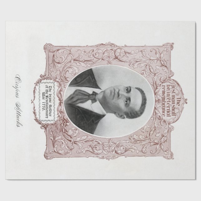 Crispus Attucks: Martyr of American Revolution Wrapping Paper (Flat)