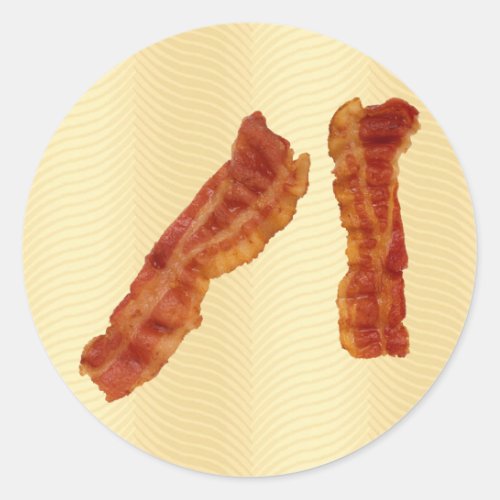 Crispy Bacon Classic Round Sticker