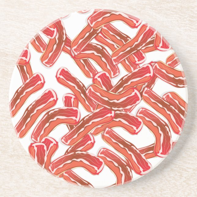 Crispy Bacon Drink Coaster (Front)