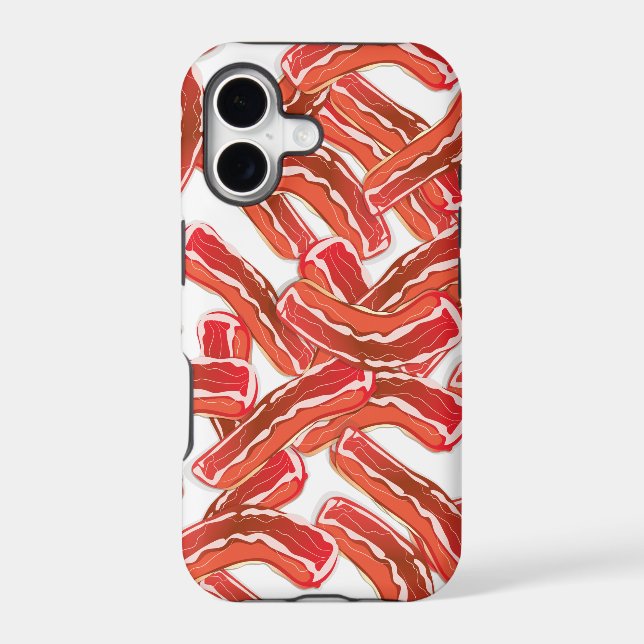 Crispy Bacon Pattern Iphone Case (Back)