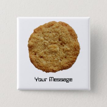 Crispy Baked Cookie Badge Name Tag Button by DigitalDreambuilder at Zazzle