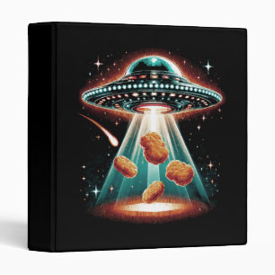 Crispy Chicken Nugget 3 Ring Binder