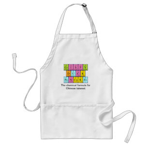 Crispy Duck Pancakes periodic table word apron