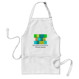 Crispy Duck Pancakes periodic table word apron 2