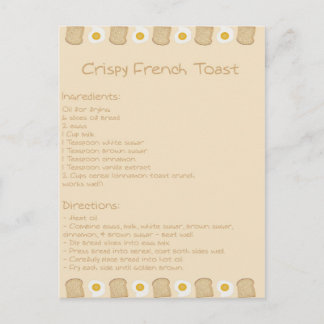 Crispy French Toast Postcard