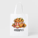 Crispy Fried Chicken Bucket Watercolor Art