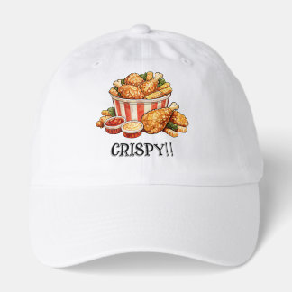 Crispy Fried Chicken Bucket Watercolor Art Hat