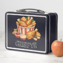 Crispy Fried Chicken Bucket Watercolor Art