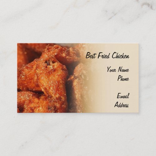 Crispy Fried Chicken Business Card Templates