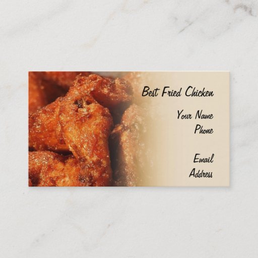 Customizable Crispy Fried Chicken Business Card Templates