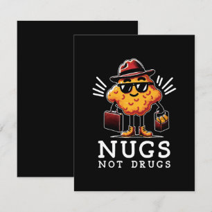 Crispy Nugs Not Drugs Note Card