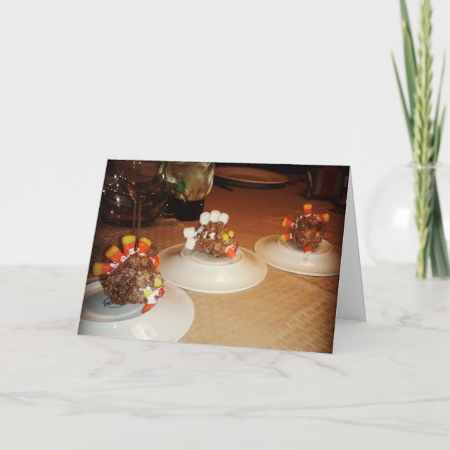 "Crispy Turkeys" Thanksgiving Card (Front)