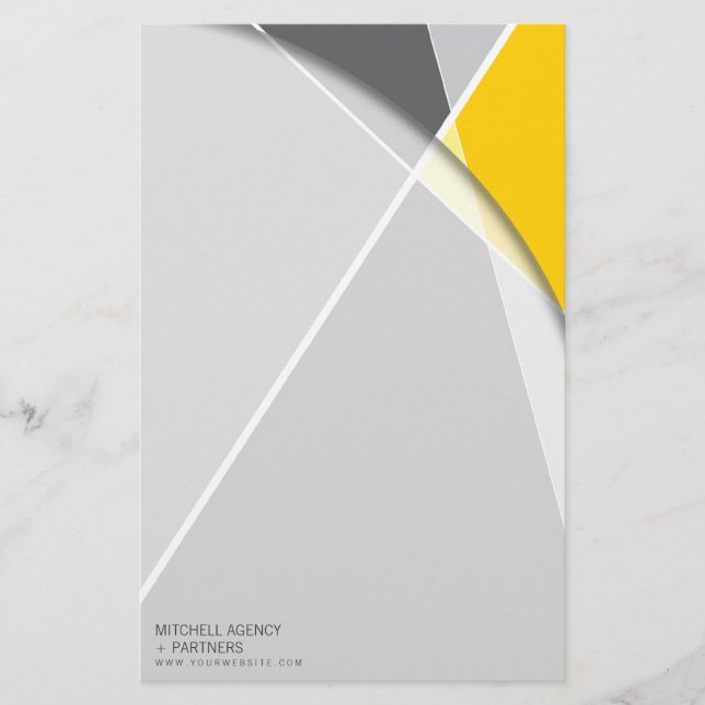 Criss Cross Geometric Pattern Stylish Mod Art Stationery (Front)