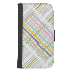 Criss/Cross Striped Pastels Wallet