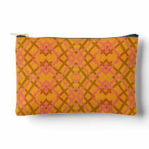 Criss Cross Wicker Pink Yellow Pattern