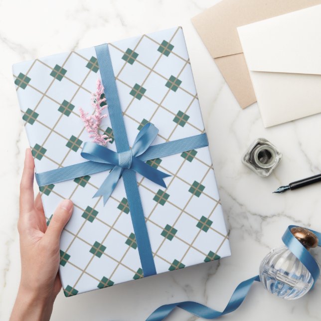 Criss-Crossed Diamonds Wrapping Paper (Gifting)