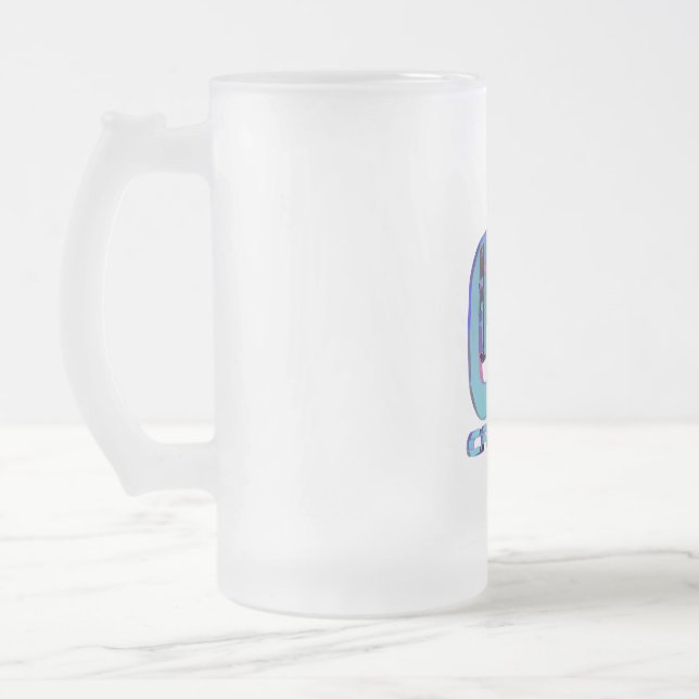 Criss P NFT Frosted Glass Mug (Left)