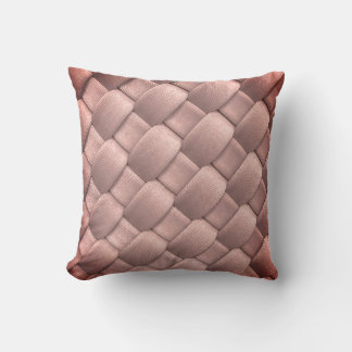 Crisscross diagonal weave locks fabric design. throw pillow
