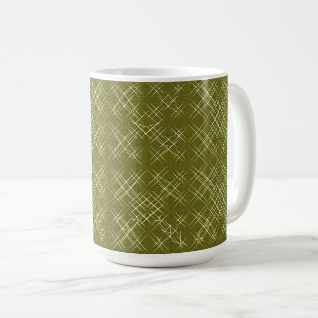 Crisscross Elegance Coffee Mug (Front Right)