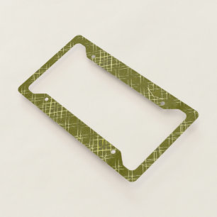Crisscross Elegance License Plate Frame