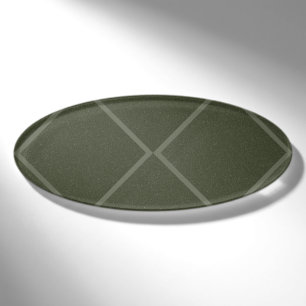 Crisscross Moss Green Name Tag – Customizable