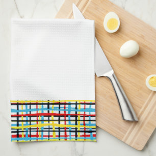 Crisscross pattern kitchen towel
