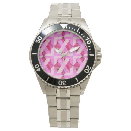 CrissCross Pink Flowers eWatch Watch