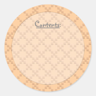 CrissCross Texture U Pick Color/Food Storage Label