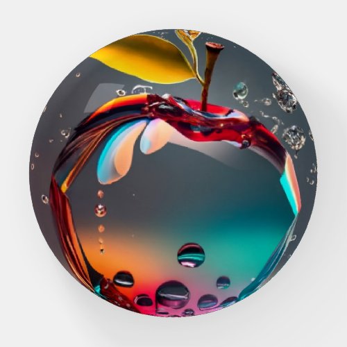 Cristal Apple Paperweight