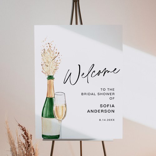 CRISTAL Bridal Shower Welcome Sign _ Foam Board