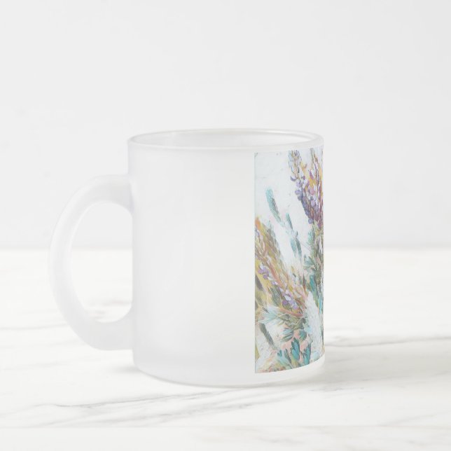 Cristal flower mug ♡ Taza de vidrio flores  (Left)