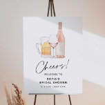 CRISTAL Rose and IPA Bridal Shower Sign<br><div class="desc">Cristal Collection - a stunning and minimalist collection that features a modern calligraphy font that is both chic and stylish. This collection offers a timeless and elegant design that is perfect for any event, from weddings to baby showers and everything in between. Embrace the elegance and sophistication of the Cristal...</div>