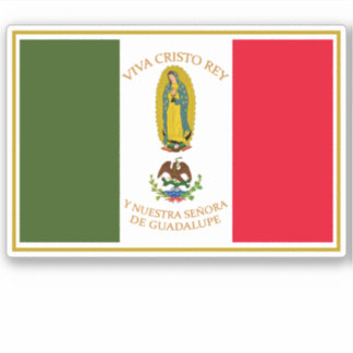 CRISTEROS FLAG STICKER