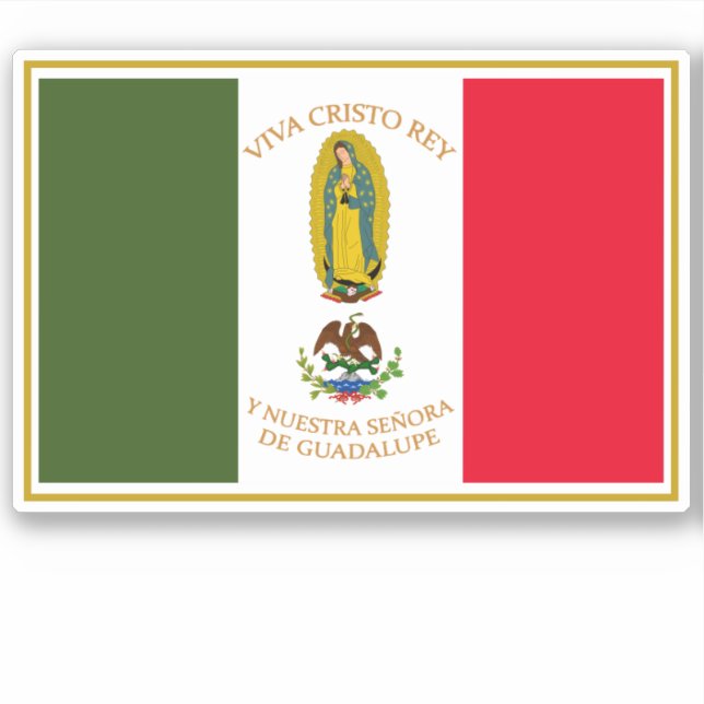 CRISTEROS FLAG STICKER (Front)