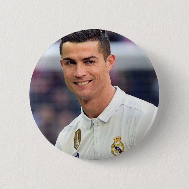 Cristiano Ronaldo Brooch Button (Front)