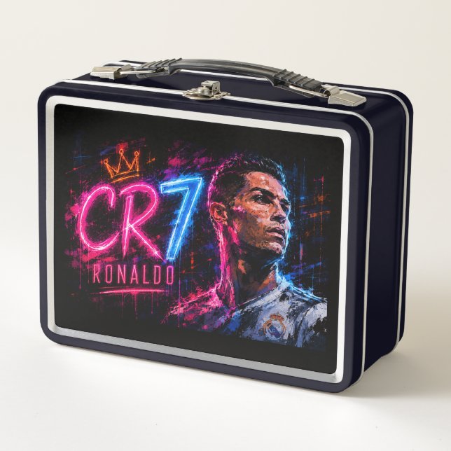 Cristiano Ronaldo CR7 Art Metal Lunch Box (Front)