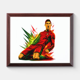Cristiano Ronaldo Portugal Illustration Award Plaque