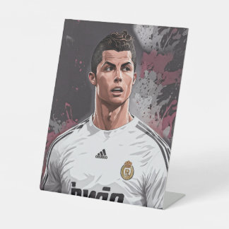 Cristiano Ronaldo poster Pedestal Sign