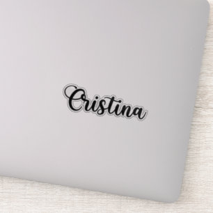 Cristina Name - Handwritten Calligraphy Sticker