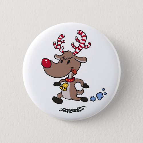 Cristmas Reindeer running  choose background colo Button