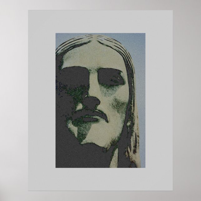 Cristo Redentor face - RJ city Poster (Front)