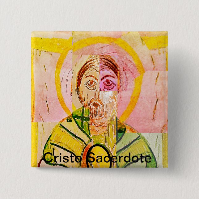Cristo Sacerdote Button (Front)