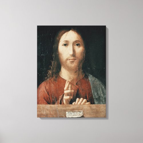 Cristo Salvator Mundi 1465 Canvas Print