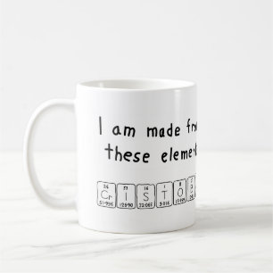 Cristobal periodic table name mug