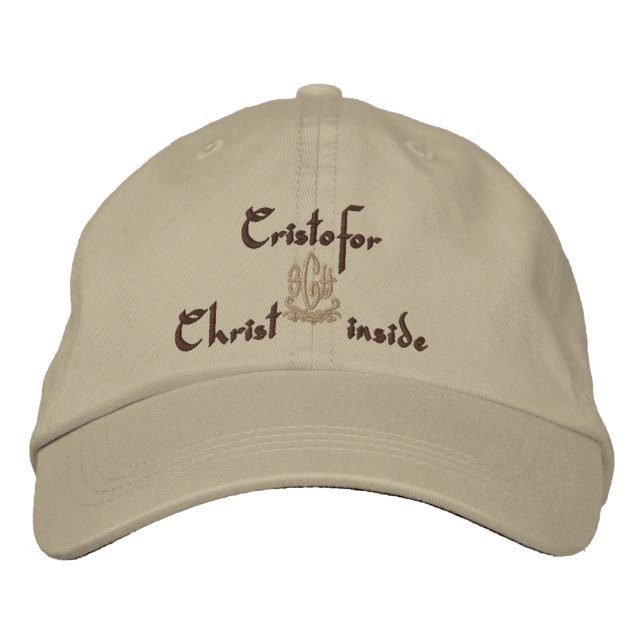 Cristofor Name With Spanish Meaning Embroidered Baseball Cap (Front)