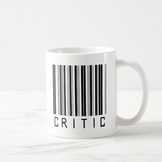 Critic Bar Code Coffee Mug (Right)