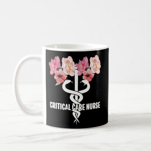 Critical Care Nurse Caduceus Icu Rn Critical Care  Coffee Mug