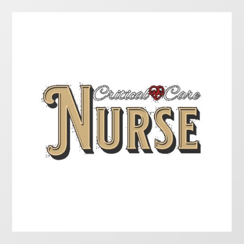 Critical Care Nurse _ Critical Care Registered Nur Floor Decals