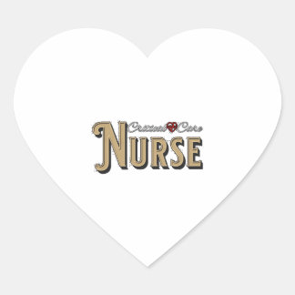 Critical Care Nurse - Critical Care Registered Nur Heart Sticker